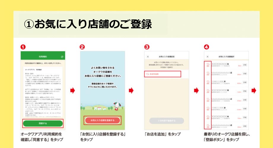 オークワアプリ
